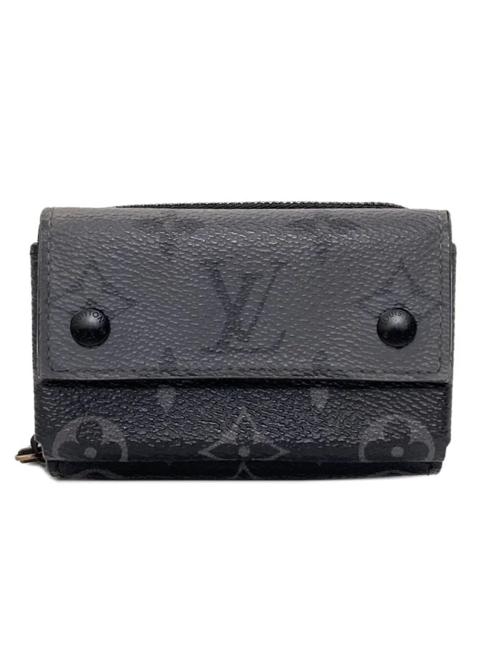 Louis Vuitton Zippy Organizer Coin Purse Monogram Eclipse